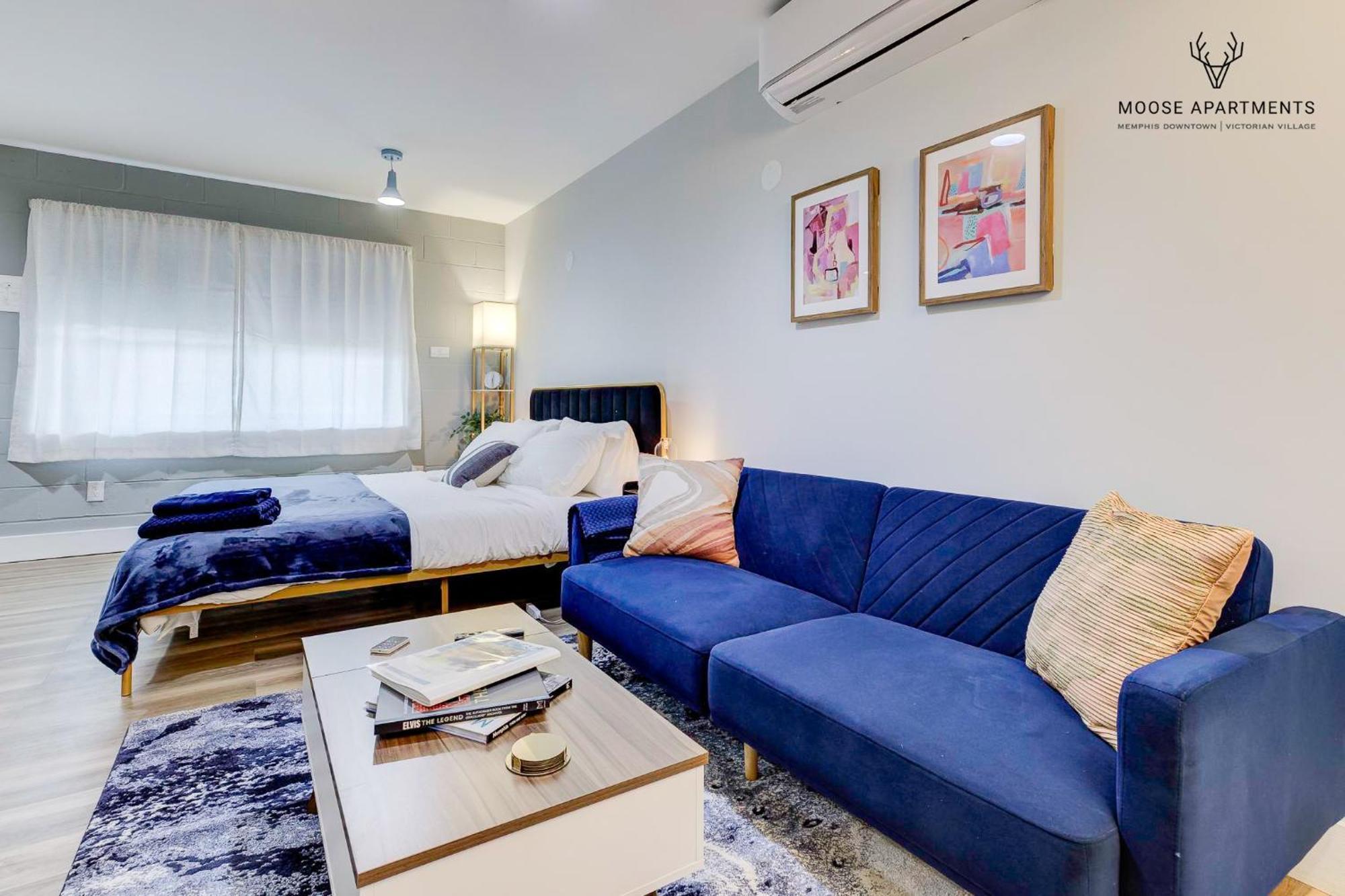 Апартаменты The Moose #9 - Brand New Luxe Modern Loft With Free Parking, King Bed & Fast Wifi Мемфис Экстерьер фото