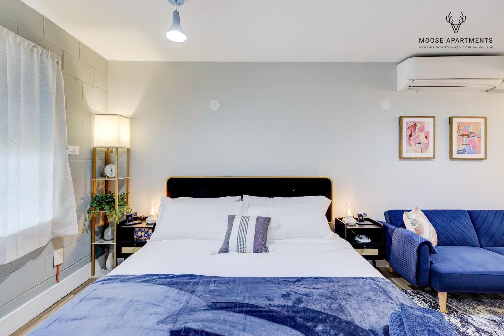Апартаменты The Moose #9 - Brand New Luxe Modern Loft With Free Parking, King Bed & Fast Wifi Мемфис Экстерьер фото