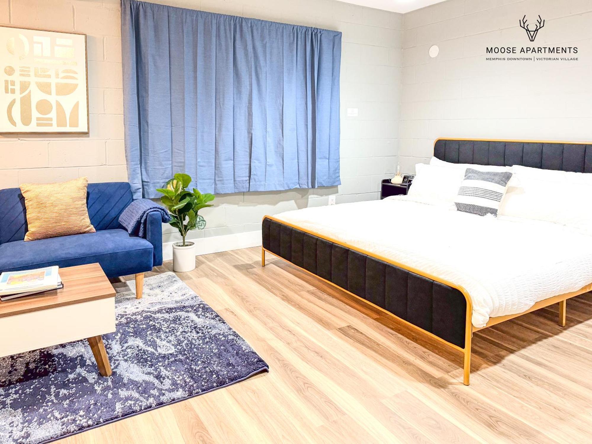 Апартаменты The Moose #9 - Brand New Luxe Modern Loft With Free Parking, King Bed & Fast Wifi Мемфис Экстерьер фото